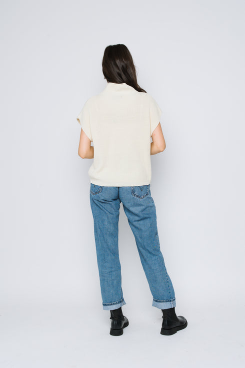 Shawna-Sleeveless Funnel Neck